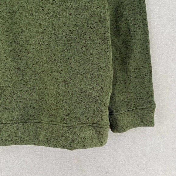 Eddie Bauer Fleece Henley Pullover Mens XL Green Radiator Snap Sweater NICE!!! - Picture 6 of 11